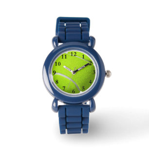 Green Tennis Ball Sports Kids Watch