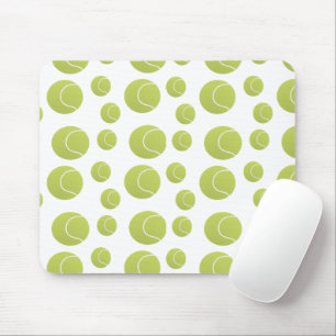 Green tennis balls pattern mouse mat