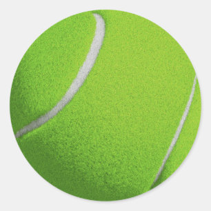 Green Tennis Classic Round Sticker