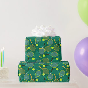 Green Tennis Wrapping Paper