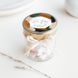 Green terracotta abstract watercolor baby shower c classic round sticker<br><div class="desc">Green terracotta abstract watercolor baby shower modern script baby shower sticker decor.</div>