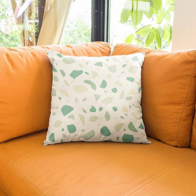Green terrazzo pattern cushion (Creator Uploaded)