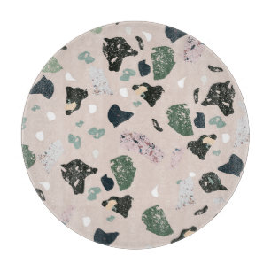 Green Terrazzo Pattern Cutting Board
