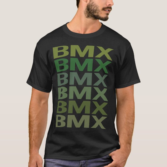 Green Text BMX T-Shirt (Front)