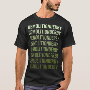 Green Text Demolition Derby T-Shirt