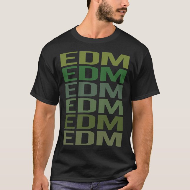 Green Text EDM T-Shirt (Front)