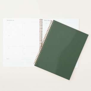 Green Textured 8.5 x 11 Planner for Home or Office