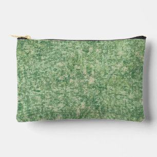 Green Textured Background by Shirley Taylor Accessory Pouch