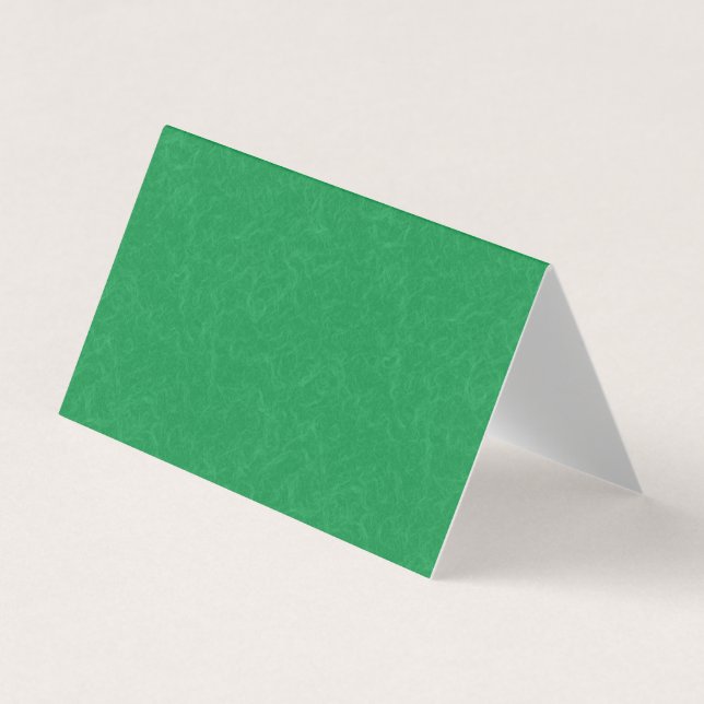 Green textured surface with  swirling pattern business card (Front)