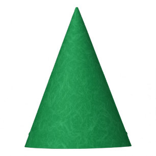 Green textured surface with  swirling pattern party hat