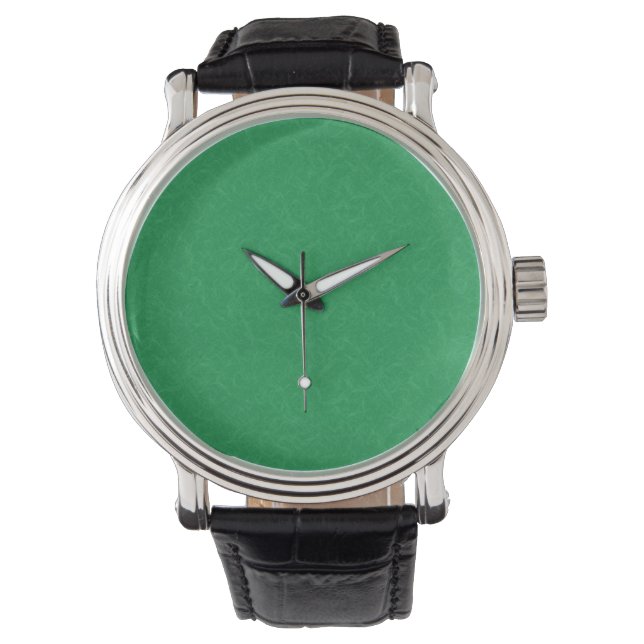 Green textured surface with  swirling pattern watch (Front)