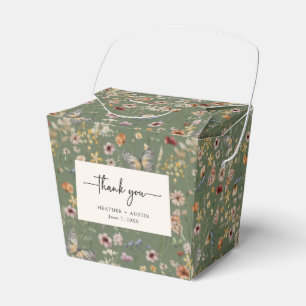 Green Thank You Favour Box