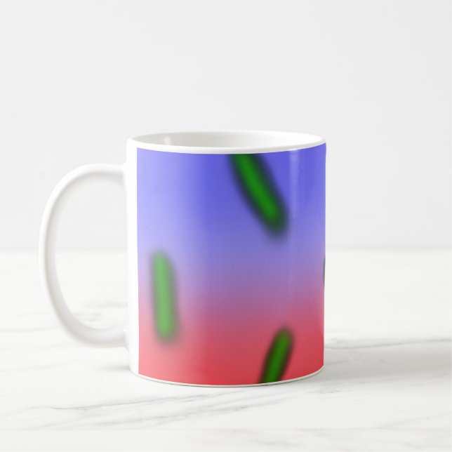 Green thermo bacteria coffee mug (Left)