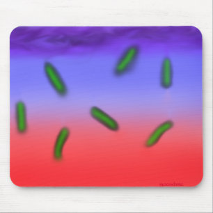 Green thermo bacteria mouse mat