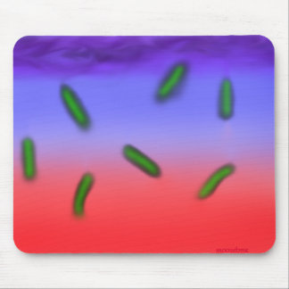 Green thermo bacteria mouse mat