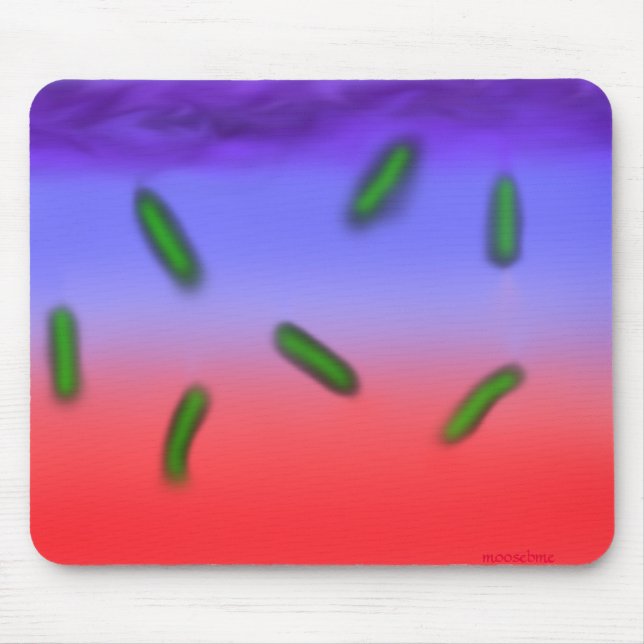 Green thermo bacteria mouse mat (Front)