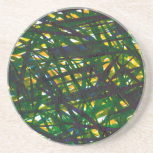 Green Thicket II Coaster