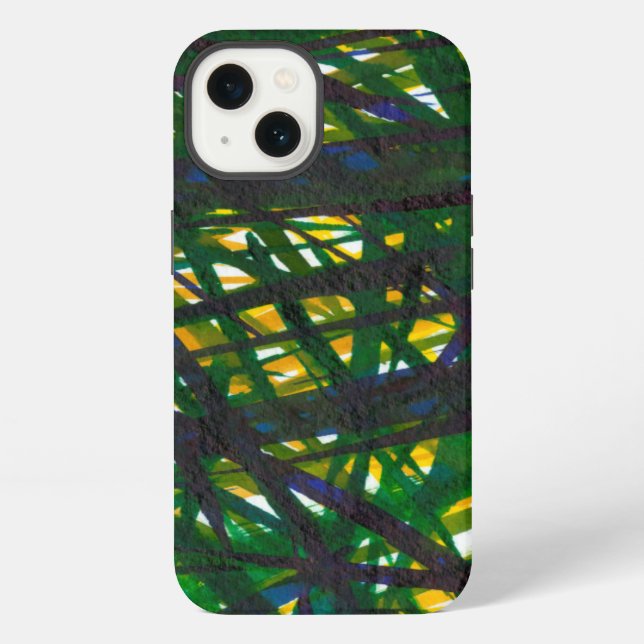 Green Thicket II iPhone Case (Back)
