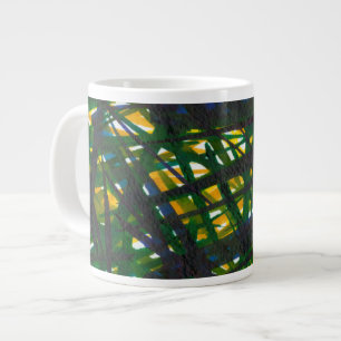 Green Thicket II Large Coffee Mug