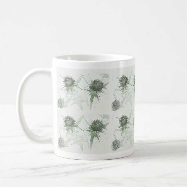 Green thistle ... mug (Left)