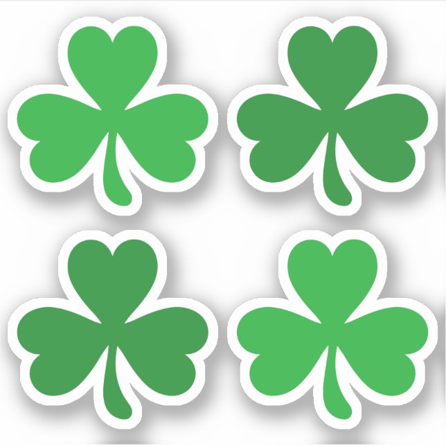 Green three leaf clover shamrock St Patrick's day (Front)
