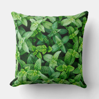 green throw pillows