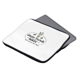 Green Thumb Magic | Urban Gardening  Laptop Sleeve