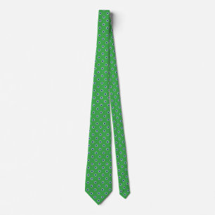 Green Ties For Men Blue Polka Dots