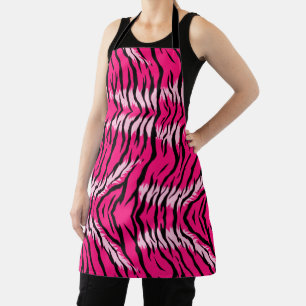 Green Tiger Animal Skin Pattern Design  Apron