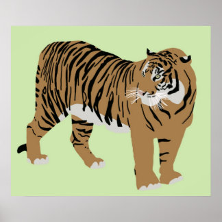green tiger poster