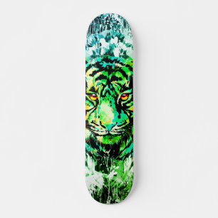 Green Tiger Skateboard - Green Tiger Drawing