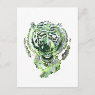 Green Tiger Spirit Postcard