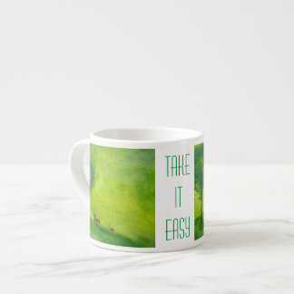 Green time for relax espresso cup