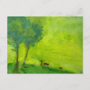 Green time postcard