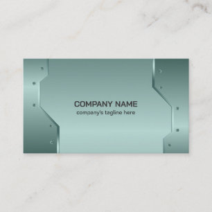 Green Ting Metallic Texture Image Business Card