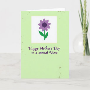 Green Tinted Mothers Day Card