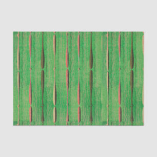 GREEN TISSUE PAPER JAPANESE WOODBLOCK PATTERN