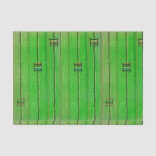 GREEN TISSUE PAPER JAPANESE WOODBLOCK PATTERN
