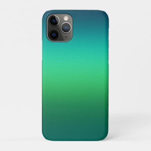 Green to Teal Gradient Spiral Notebook Modern Mini iPhone 11 Pro Case