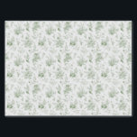 Green Toile De Jouy Vintage Floral Chinoiserie Tissue Paper<br><div class="desc">Transform your celebration with our Olive Green Toile de Jouy Party Decor Collection. This elegant ensemble showcases intricate chinoiserie wildflowers, birds, and butterflies, all meticulously designed to create a sophisticated and timeless atmosphere. With detailed florals and a rich olive green palette, this collection adds a touch of refined beauty to...</div>