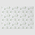 Green Toile De Jouy Vintage Floral Chinoiserie Tissue Paper<br><div class="desc">Transform your celebration with our Olive Green Toile de Jouy Party Decor Collection. This elegant ensemble showcases intricate chinoiserie wildflowers, birds, and butterflies, all meticulously designed to create a sophisticated and timeless atmosphere. With detailed florals and a rich olive green palette, this collection adds a touch of refined beauty to...</div>