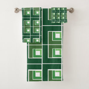Green Topsy Turvy Bath Towel Set