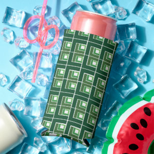 Green Topsy Turvy  Seltzer Can Cooler