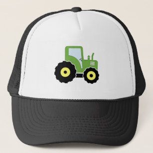Green toy tractor trucker hat