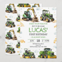 Green Tractor Birthday Party