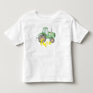 Green Tractor Farm Birthday T-Shirt