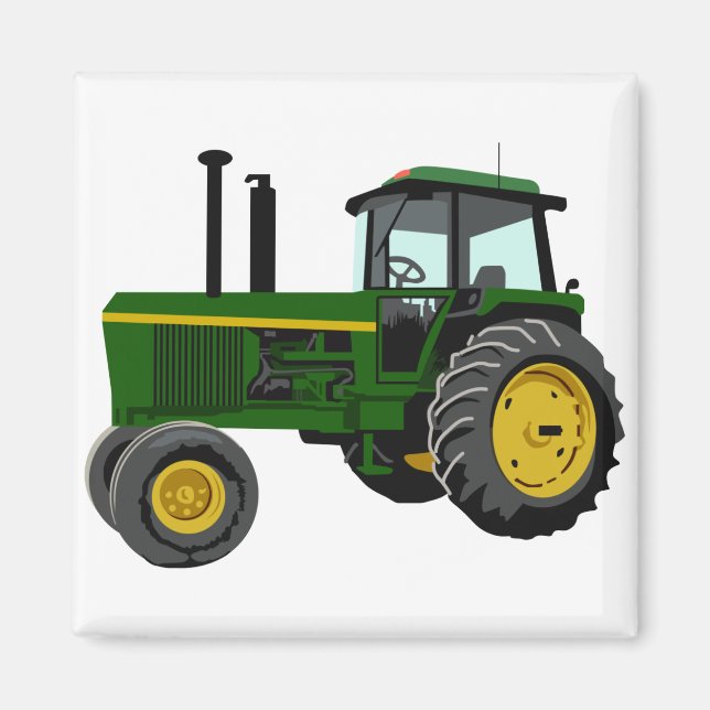 Green Tractor Magnet (Front)