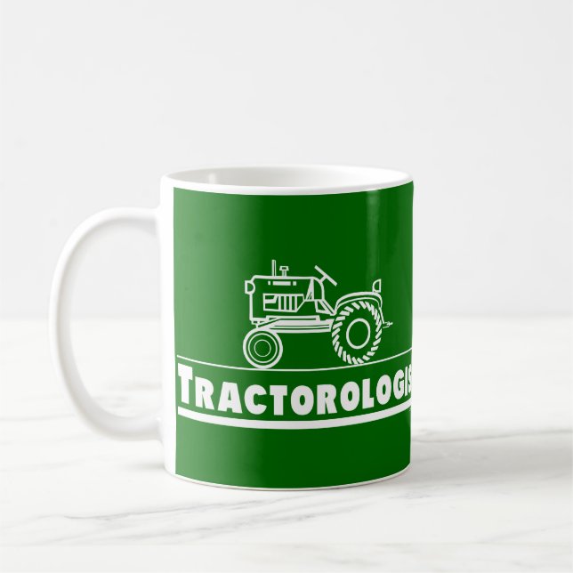 Green Tractor Ologist Coffee Mug (Left)