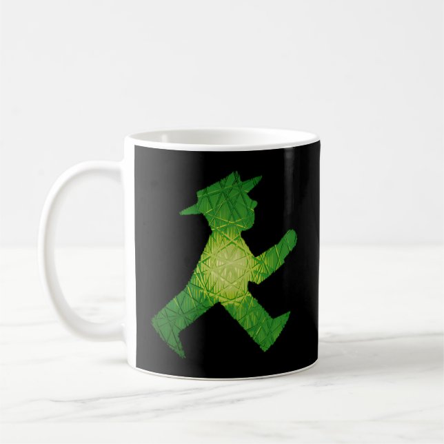 Green Traffic Light Ampeln Grã¼N Coffee Mug (Left)