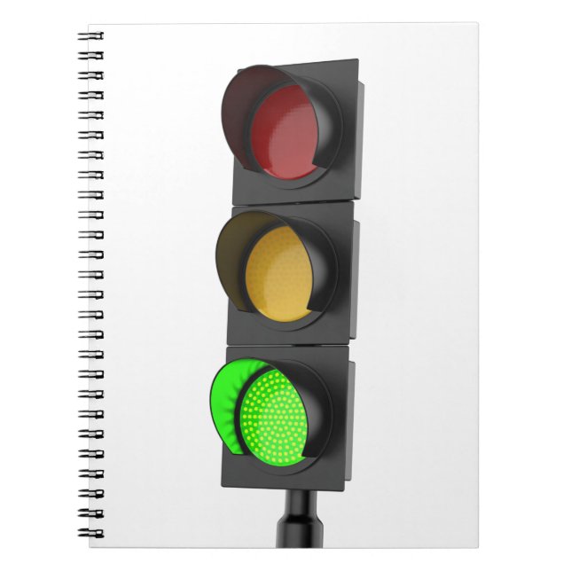Green traffic light notebook (Front)